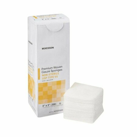 MCKESSON NonSterile USP Type VII Gauze Sponge, 3 x 3 Inch, 4000PK 42332000